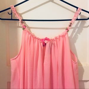 SOLD: Betsey Johnson Pink Babydoll Nightgown